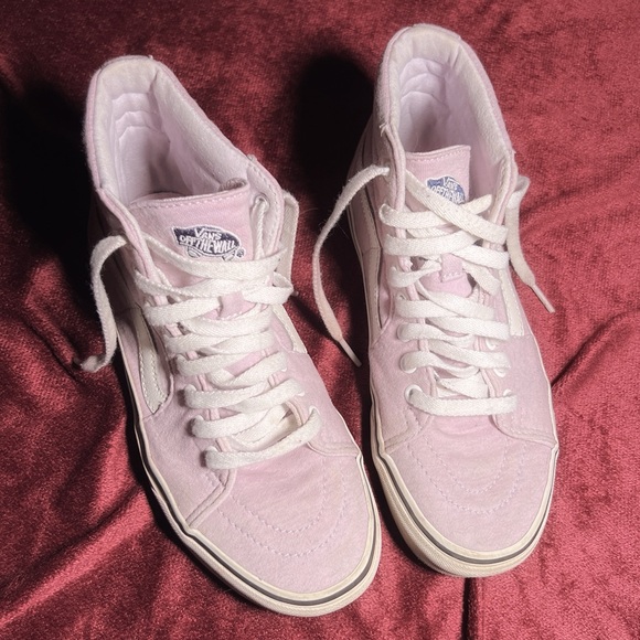 lavender vans high top sneakers - 7.5 bought them thinking they were 8’s women’s - Picture 3 of 4